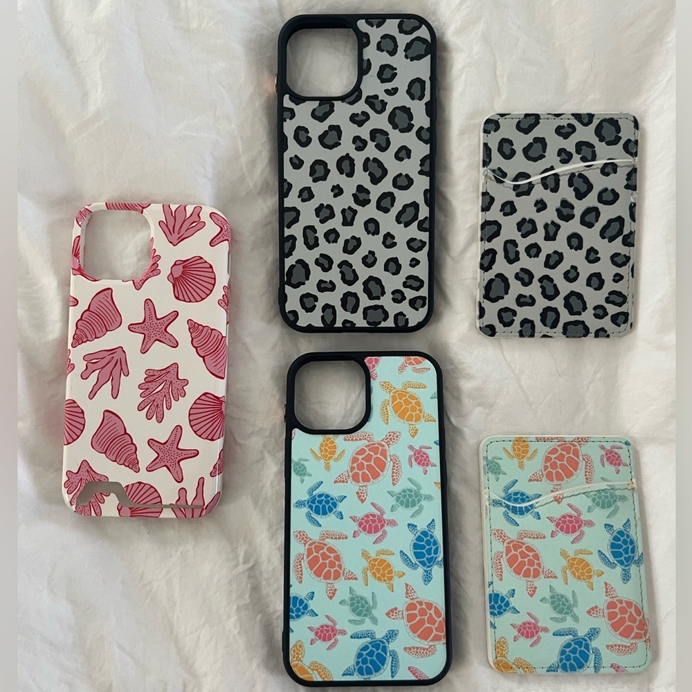 5 piece set
iPhone 13mini phone cases with card holders